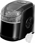 Ice Cube Machine Test Winner 12 kg Ice Cube Maker Ice Maker 6 Minutes Production Time Ice Cube Maker Quiet Ice Cube Machine with Self-Cleaning Function, Black (Reusable)