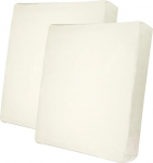 sourcing map Stretch Couch Cushion Covers Single Washable Sofa Seat Cushion Slipcover Furniture Protector for Sofa Armchair Cushion Protector White 2 Pack