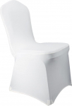 Welmatch Elastic Chair Covers for Weddings - Banquet Wedding Party Dining Scuba Elastic Chair Covers Universal White