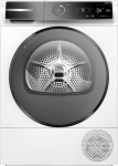 Bosch WQB246D41 seeria 8, soojuspumbaga kuivati 9 kg, Silent Dry - &auml;&auml;rmiselt vaikne, kiirpesu, automaatne kuivatus, isepuhastuv kondensaator, trumli sisevalgustus, Home Connect, valge