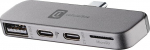 Cellularline Smartphone HUB - USB-C adapter 4 pordiga (USB, 2X USB-C, Micro SD), &uuml;hildub nutitelefonide ja tahvelarvutitega, Plug & Play, kompaktne disain.
