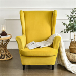 Wing Chair Slipcover Set of 2 - 2 in 1 Design eemaldatav pehme sametist Wing Back Chair Covers tugitool Stretch Covers