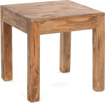 DESIGN DELIGHTS Rustic Square kohvilaud, 50 tolli, taaskasutatud puit, massiivne, 50 x 50 x 50 cm (K x L x S), k&uuml;ljeplaat