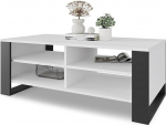 Meble Pitus kohvilaud - moodne elutoa laud - kohvilaud koos hoiuruumiga 90 x 50 x 50 cm - laud elutuppa - valge