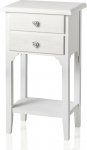 Montemaggi MCO025 Bedside Table, Wood, 37 x 26 x 70 cm, White