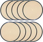 Tomaino - &uuml;mmargused toolipadjad, asendusistmekatted &otilde;lgedest Viini Bistro Thonet toolidele - pakend 10 (must)