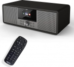 XORO HMT 600 V2 All-in-One Interneti-raadio WiFi, CD-m&auml;ngija, DAB+/FM raadio, Bluetooth, Podcast, USB MP3 meediam&auml;ngija, Spotify Connect, MP3 voogedastus (UPnP) Mustanahaline