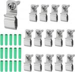 hankekaart 15 St&uuml;ck Lichterketten-Aufh&auml;nger-Haken, LED-Lichtstreifenhalter f&uuml;r 5 x 6 mm breite Streifen, Edelstahl-Kordel-Organizer zum Aufh&auml;ngen von Weihnachtslicht-Wandkabel-Lichterketten