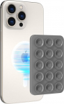 AHASTYLE Silikoonist iminapad telefoni hoidik iPhone 16/15/14/13/12 seeria, magnetiline iminapad iPhone MagSafe telefonikarbile, peegel du&scaron;&scaron;i telefonihoidik, TikTok videote ja selfide jaoks (Hall)