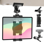 Dosvsi tahvelarvuti hoidja auto p&auml;ikesevisiir, metallist s&otilde;iduki auto p&auml;ikesevisiiri mobiiltelefoni hoidja, p&auml;ikesevisiiri klamber iPad Pro 12.9 Air Mini, Galaxy Tab, iPhone, 4-13-tollised tahvelarvutid ja mobiiltelefonid, 1/4-tolline kruvi