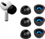 Keephifi [3 paari] AirPods Pro k&otilde;rvaklapid AirPods Pro k&otilde;rvaklappidele, k&otilde;rge tihedusega m&auml;luvahuga, m&uuml;ra t&uuml;histamine, AirPods Pro laadimiskohvrile sobiv (S/M/L)