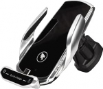 Traadita autolaadija hoidja, 15 W mobiiltelefoni hoidja auto laadimisfunktsiooniga, Qi induktiivne laadimisjaam auto traadita laadija, autolaadija 13-seeria/12-seeria/11/11Pro/XS/XR, S20/S10/S9/S9+ jaoks.