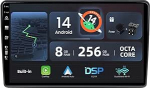 [8G+256G, 8-Core] - Android 14 IPS autoraadio Fiat Ducato/Citroen Jumper/Peugeot Boxer jaoks - Traadita CarPlay/Android Car/DSP - Kaamera ja mikrofon - 9-tolline 2 DIN - DAB SWC Fast Boot 360-CAM