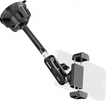 NEEWER auto mobiiltelefoni hoidik, 360&deg; p&ouml;&ouml;ratav vaakum iminapakett, metallist mobiiltelefoni hoidik pikendatud Magic Armiga, mis &uuml;hildub iPhone Samsungiga, tuuleklaasile, taevaklaasile, klaasile, navigatsioonivideole