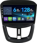 [6G + 128G, Octa-Core] - MSD Autoradio Peugeot 207 (2006-2015) | Android 15 GPS navigatsiooniradio | CarPlay Android auto roolijuhtimine Dual Band WiFi DSP DAB | Tagurduskaamera MIC | 2 DIN