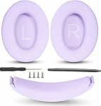 TaiZiChangQin Uuendatud k&otilde;rvapadi k&otilde;rvapadjad komplekt Asendavad k&otilde;rvapadjad, mis &uuml;hilduvad Bose QC45 QC35 k&otilde;rvaklappidega Valgusnahast padjad M&uuml;ra isoleeriv vaht