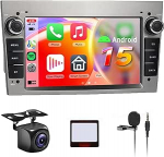 8 Core 6 + 128G: Hodozzy Carplay autoraadio Opel Astra Meriva Zafira jaoks koos Navi/WiFi, 7-tolline Opel autoraadio Bluetooth Android Car/Mirror Link/32 EQ/FM/RDS/SWC/WiFi + tagurduskaamera, Hall