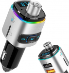 MMOBIEL Bluetooth FM saatja auto sigaretis&uuml;&uuml;taja saatja auto Bluetooth komplekt QC 3.0 USB-A laadijaga k&auml;ed-vabaduse komplekti ja muusika jaoks