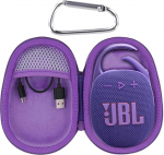Aenllosi k&otilde;vakott, mis &uuml;hildub JBL Clip 5 Bluetooth k&otilde;larikarbiga, JBL kaasaskantav veekindel tolmukindel k&otilde;larikott (ainult kott) (lilla)