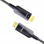 DTech 10m HDMI fiiberoptiline kaabel 4K 60Hz 1080p HD Video 3D ARC HDCP CEC Kiire pikk kaabel arvutimonitorile TV projektorile (32 jalga, must)