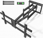 monTEK Long Sleeve TV Wall Mount 43-90-tollisele lamedale ja kumerale monitorile kuni 60 kg, p&ouml;&ouml;rlev ja kallutatav telerihoidik, pikendatav seinakinnitus telerile, Max. VESA 800 x 400 mm