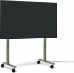 Pjedestaal Straight Rollin' TV Stand with Wheels for TVs 40 to 70 Inches | TV Stand & TV Trolley | TV Stand Rollable | TV Floor Stand for Living Room | TV Riser (Mossy Green)