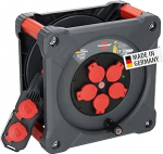 Brennenstuhl Professional ehitusplatsi kaablirull koos Powerblock KC 3200 5 (33 + 5 m, H07RN-F 3G2.5 kaabel must, 5 maanduskontaktpesa, p&uuml;siv v&auml;litingimustes, valmistatud Saksamaal)