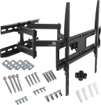 Maclean MC Kit TV Double Arm seinakinnitus - 30 kg Must