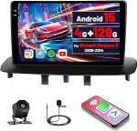 [4G + 64G] Inefala autoraadio Renault Megane 3 2009-2014, 9-tolline puuteekraaniga autoraadio Bluetooth juhtmevaba CarPlay ja Android autoga, GPS, WiFi, RDS/FM, EQ, SWC, mikrofon, tagurduskaamera.