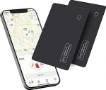 Reyke Slim Wallet Tracker Card, laetav rahakoti otsija, mis &uuml;hildub Apple Find My (ainult iOS), esemete otsija pagasim&auml;rkide, telefonide ja passide jaoks.