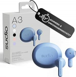 sudio A3 True Wireless k&otilde;rvaklapid Traadita Bluetooth 5.4 Over Ear k&otilde;rvaklapid Bluetooth Multipoint &uuml;hendus Higi- ja pritsmekindel Touch 25 tundi m&auml;nguaega USB-C laadimiskohver Sinine