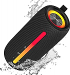 oraolo Kaasaskantav traadita Bluetooth-k&otilde;lar LED-valgusega, veekindel IPX6, 24W t&otilde;eliselt traadita stereos&uuml;steem, 10 tundi m&auml;nguaega, toetus TF-kaardile / t&uuml;&uuml;p C / USB / AUX, Bluetooth 5.4 koju