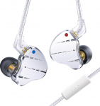 KINBOOFI KBEAR KS10 k&otilde;rvamonitorid k&otilde;rvaklapid, professionaalsed juhtmega k&otilde;rvaklapid, HiFi Kbear k&otilde;rvamonitoris, k&otilde;rvaklapid muusikakomplektid IEM k&otilde;rvaklapid eemaldatava 2-poldilise kaabliga (h&otilde;bedane, mikrofoniga)