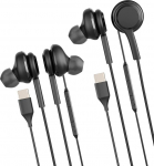 USB C k&otilde;rvaklapid juhtmega C-t&uuml;&uuml;pi audiok&otilde;rvaklapid iPhone 16 15 &uuml;hilduvad Samsung Galaxy S24 S23 S22 S21 Intra Ear Music Gaming Pad k&otilde;rvaklappide jaoks