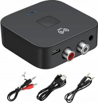 Bluetooth 5.0 vastuv&otilde;tja NFC HiFi Bluetooth vastuv&otilde;tja audioadapter koos Aux 3,5 mm RCA kaabliga USB kaabel Bluetooth audio vastuv&otilde;tja TV auto k&otilde;larite stereos&uuml;steemile