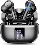 Bluetooth k&otilde;rvaklapid, k&otilde;rvaklappide juhtmevabad Bluetooth 5.4, 46 tundi bass 3D Stereo traadita k&otilde;rvaklapid, USB-C kiirlaadimine, 4 ENC m&uuml;rasummutusmikrofon, IPX7 veekindlad k&otilde;rvaklapid sporditrenni jaoks