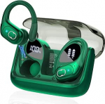 Spordik&otilde;rvaklapid, 2025 In-Ear k&otilde;rvaklapid Traadita Bluetooth 5.4 HD mikrofoniga, 75 tundi HiFi Stereo Bluetooth k&otilde;rvaklapid k&otilde;rvaklappidega, mugavus, IP7 veekindlad k&otilde;rvaklapid spordi jaoks, tume