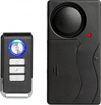 Meichoon jalgrattah&auml;ire traadita vibratsiooni liikumisandur koos kaugjuhtimispuldiga vargusvastane sissemurdja jalgrattale E-Bike mootorratta rolleri haagise haagise varustuse tara 110 dB Super valju