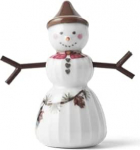 K&auml;hler Hammersh&oslash;i Christmas Snowgirl - portselanist dekoratiivfiguur, k&auml;sitsi maalitud, 8 cm, j&otilde;ulukaunistus ja DIY-k&auml;si, 692663, valge