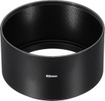 PATIKIL 62mm Long Focal Length Frosted Interior Anti Reflective Lens Hood with Cleaning Cloth for Camera Lens Black