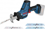 Bosch Professional 18V s&uuml;steemiga akutoitel t&ouml;&ouml;tav p&uuml;stsaag GSA 18 V-LI C (kompaktne versioon, sh 1x S 922 AF saetera, 3x saetera)