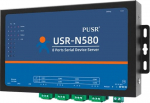 PUSR 8 Ports MQTT Modbus Gateway Support SSL/TLS Edge Computing RS485 Serial to Ethernet Converter Device Server USR-N580