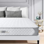 BedStory Single Mattress, 90 cm Spring Mattress with Breathable Foam, Durable Spring Mattress, Medium Firm Feel, Skin-friendly Knitted Fabric Foam Mattress for Single Bed