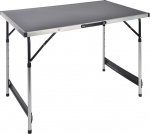 Adjustable Height Aluminium Camping Table 100 x 60 cm, adjustable from 4 Heights (73, 80, 87 To 94 cm), Practical Foldable