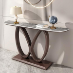 Console Sofa Modern Console Table Mid Century Modern Console Table for Living Room Modern Console Table with Geometric Base Narrow Entrance Table for Sofa Foyer