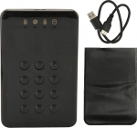 Annadue Hardware Encrypted Portable External Hard Drive Enclosure, PIN Authentication, Real-time Encryption, High Speed Transmission, USB 3.0, Robust ja Waterproof