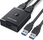 NFHK KVM USB 3.0 kahesuunaline l&uuml;liti valija 2 kuni 1 PC jagamine v&otilde;i 1 kuni 2 Hub klaviatuuri, hiire, sk&auml;nneri, printeri jaoks