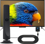 Festberg HitennaDVBT2 antenn, Wavemax Freeview digitaalne TV-antenn siseruumides tugeva signaaliga, ulatus &uuml;le 300 km, v&auml;liantennid, DVB-T (MT7)