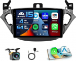 4+64G Android 15 autoraadio Opel Corsa 2015-2019/Opel Adam 2013-2016 koos 9-tollise sisekraaniga, mis toetab traadita Carplay ja Android Car Mirror Link Radio FM/RDS GPS WiFi BT SWC