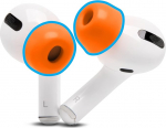 WC TipZ - Wicked Cushions'i t&auml;iustatud m&auml;luvahust k&otilde;rvaklapid Airpods Pro jaoks | Parandatud mugavus, tihendus ja vahu laadimisaluse tagasil&ouml;&ouml;giaeg | Wicked Orange